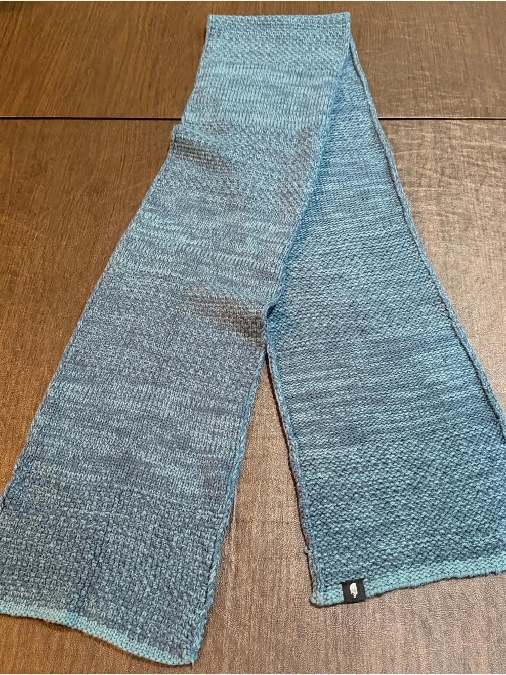 The North Face Scarf Blue Knit One Size